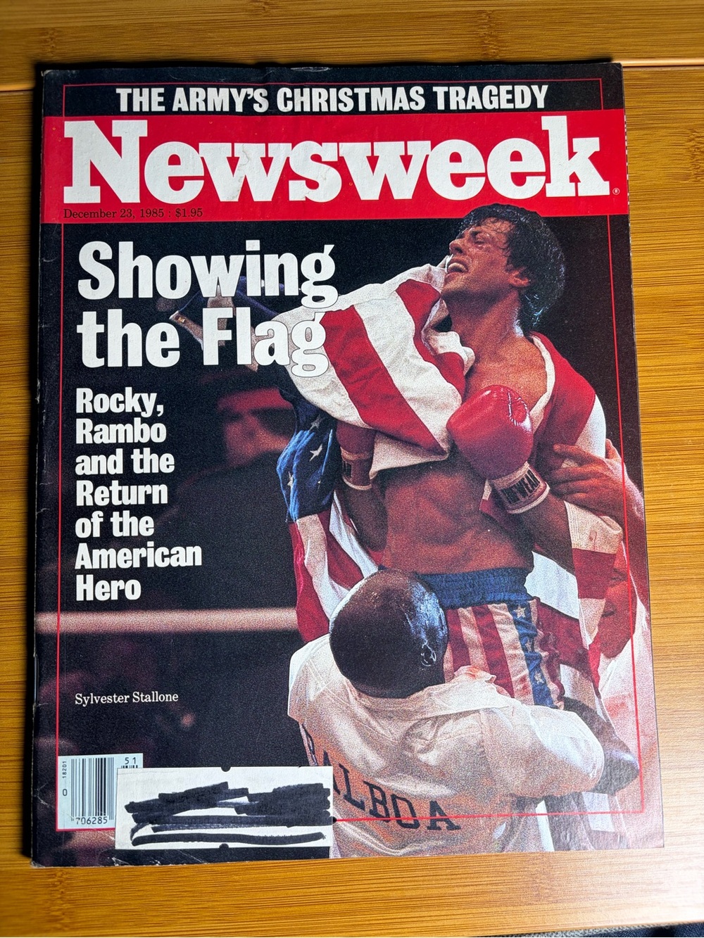 Magazine Cover Coffee Table Book - Red, White, Blue